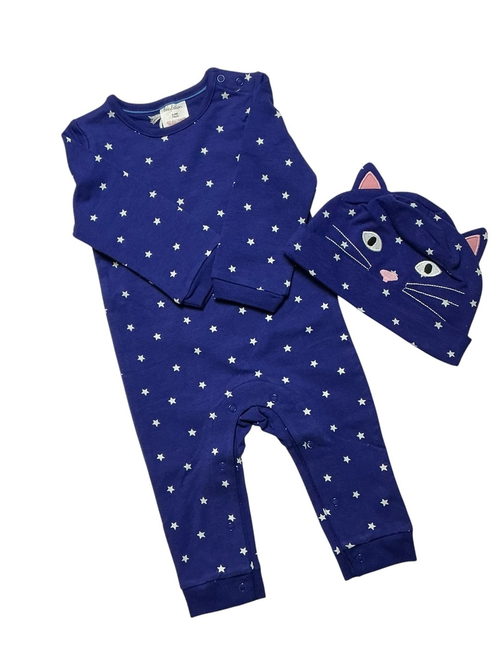Baby Boden Halloween Cat Romper